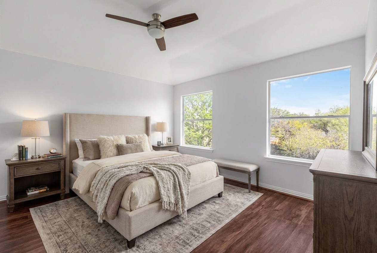 501 Shep Street Austin, TX 78748 - Photo 23 of 40 Primary Suite - AI generated staging