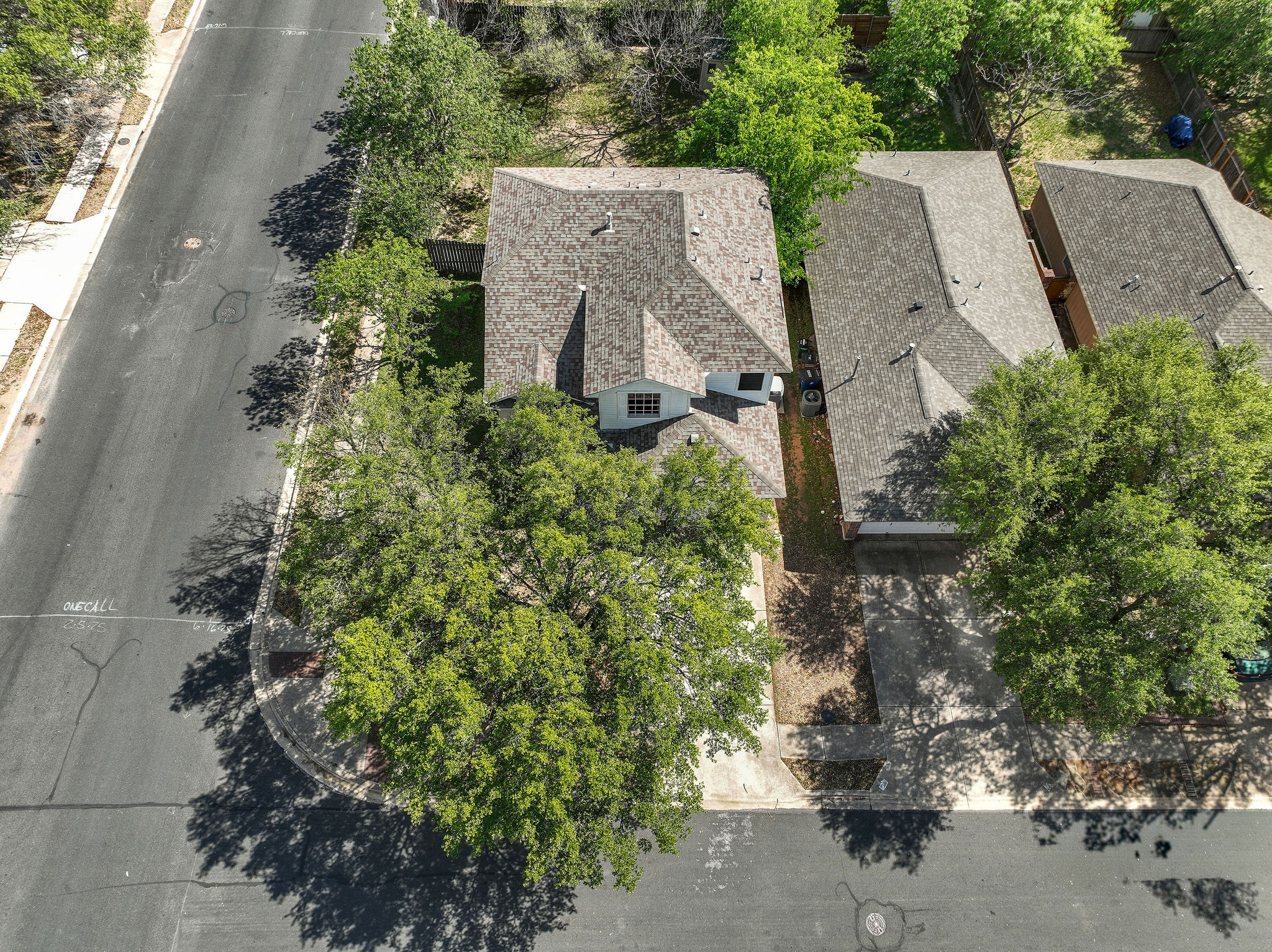 501 Shep Street Austin, TX 78748 - Photo 37 of 40 an aerial view of a house with a yard and garden