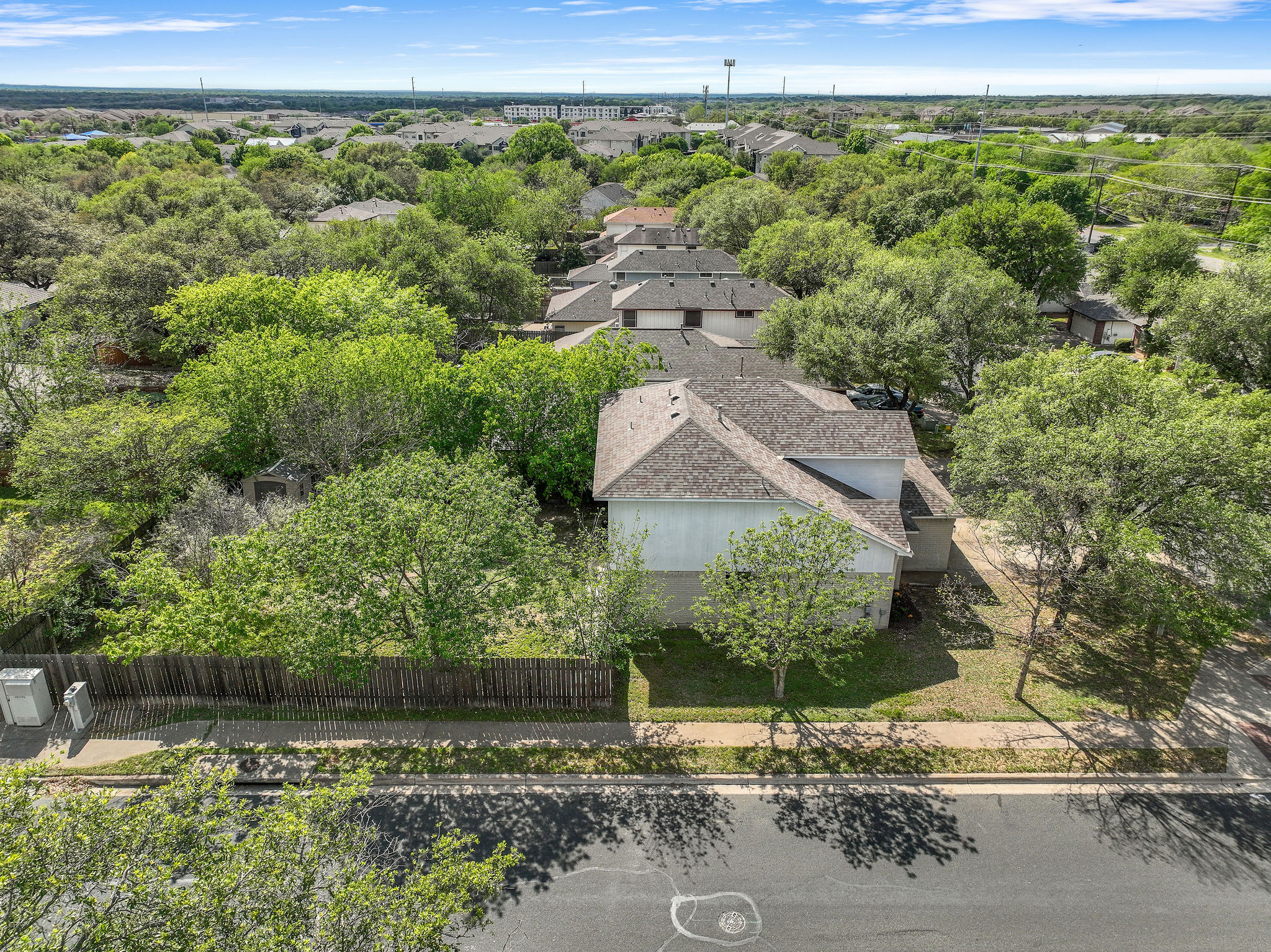501 Shep Street Austin, TX 78748 - Photo 39 of 40 an aerial view of a house with a yard