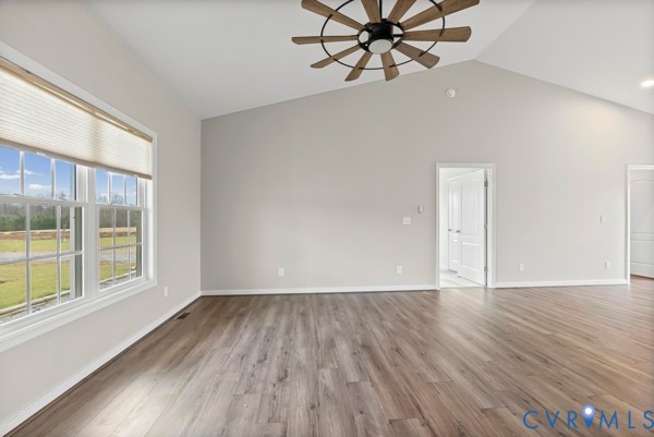 1251 Poorhouse Road Green Bay, VA 23942 - Photo 15 of 40 wooden floor in an empty room with a window