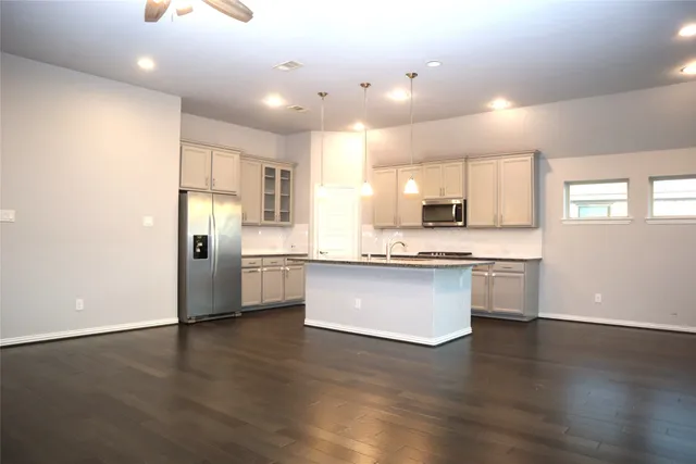 a house view with a garden space