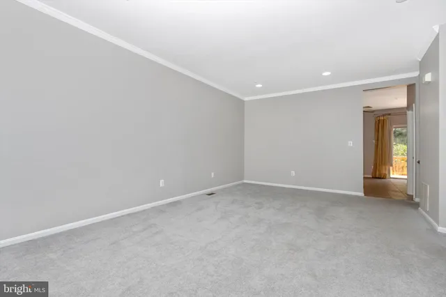 a view of an empty room