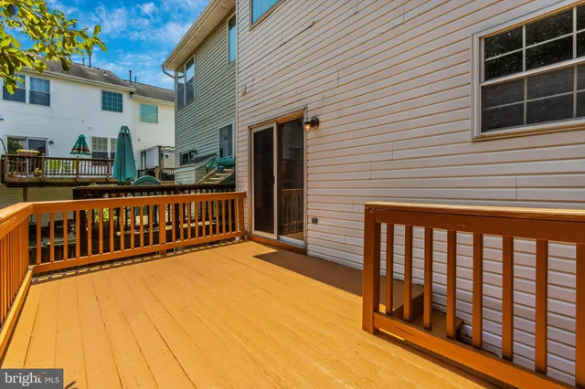 a view of wooden balcony and deck