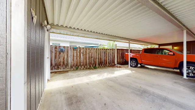 a view of a room with an entryway