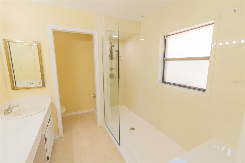 3908 Rosedale Drive Brandon, FL 33511 - Photo 22 of 44 a bathroom with a tub sink vanity and a mirror