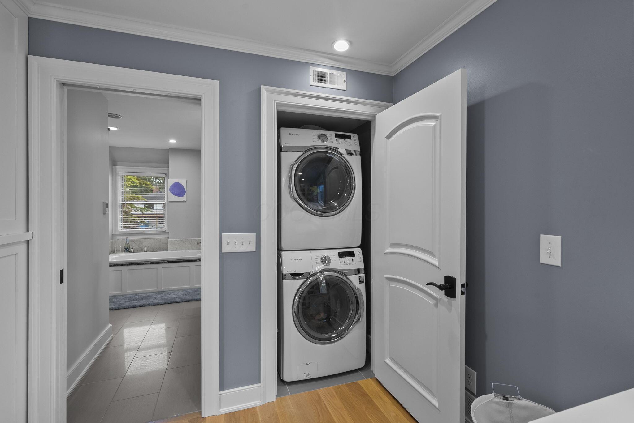 1851 Berkshire Road Columbus, OH 43221 - Photo 46 of 125 En-suite front loading clothes washer and dryer.