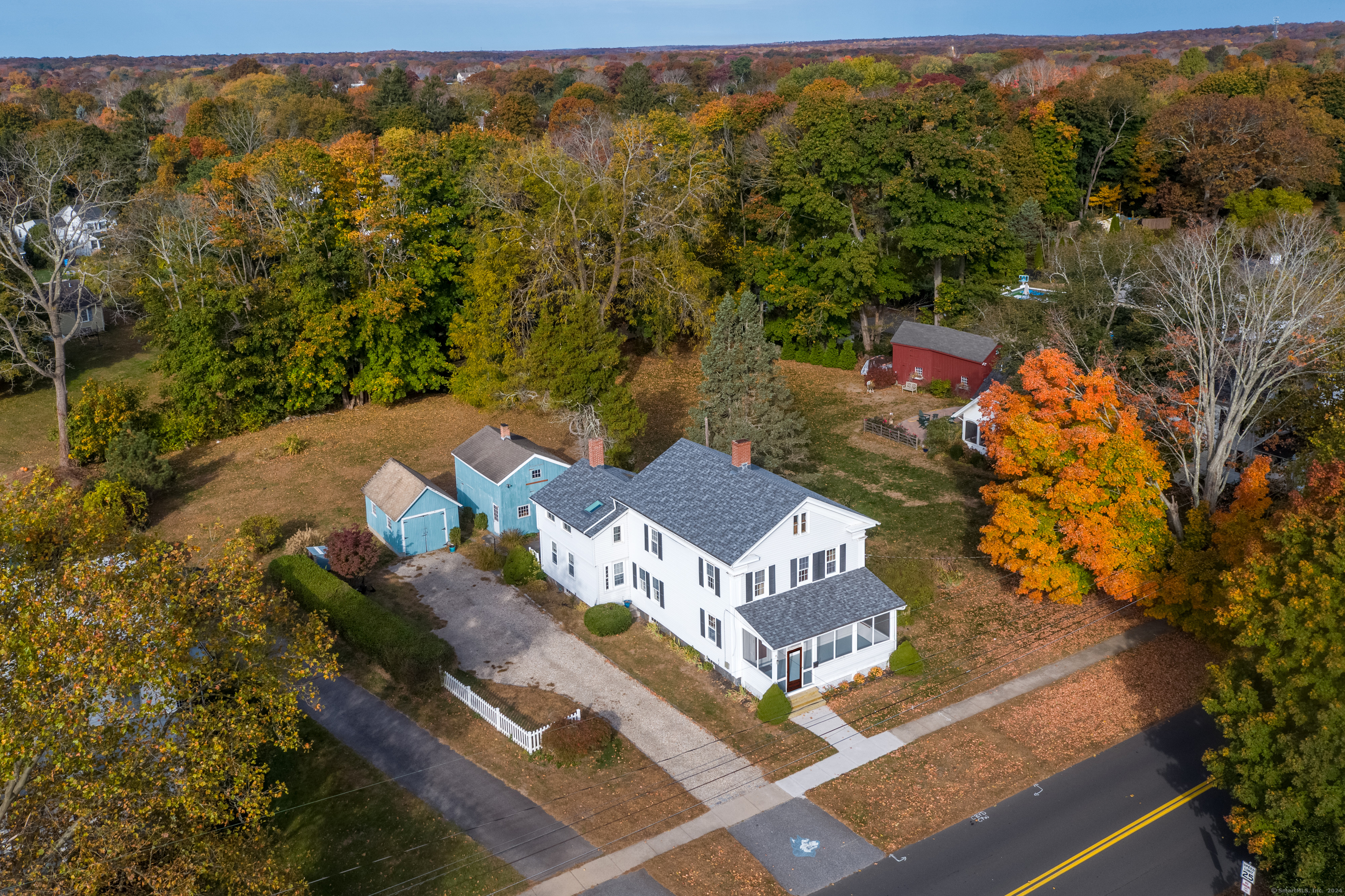 97 Commerce Street Clinton, CT 06413 - Photo 1 of 1 an aerial view of a house with a yard