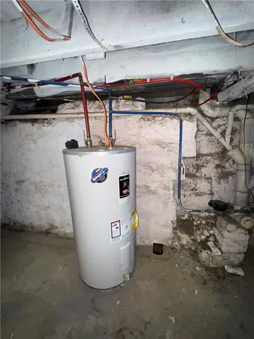 a view of water heater room