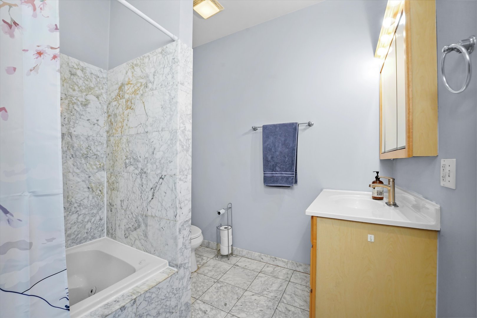 2744 West Haddon Avenue, Unit 2 Chicago, IL 60622 - Photo 14 of 22 a bathroom with a sink a toilet and shower