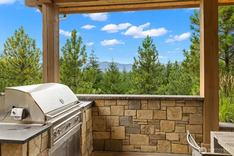 a view of a balcony with an outdoor space