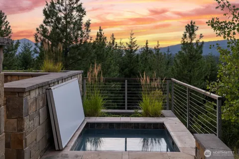 a view of outdoor space with seating area