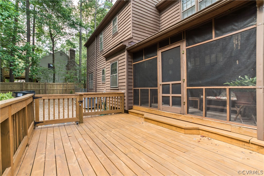 2901 Brookforest Road Midlothian, VA 23112 - Photo 25 of 29 a view of a wooden deck