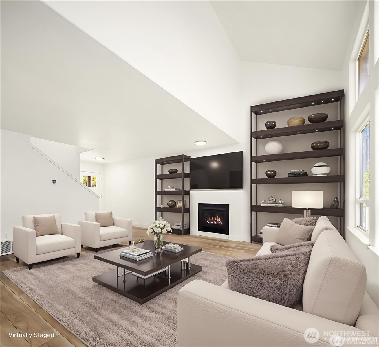 9 76th Street Southeast Everett, WA 98203 - Photo 5 of 28 a living room with furniture and a fireplace