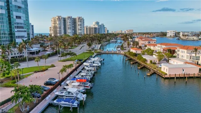 a view of a city with tall buildings