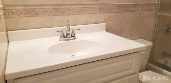 a close view of sink