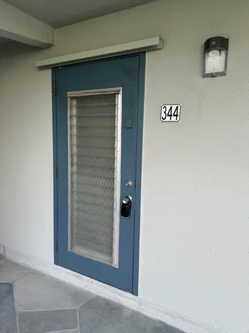 a view of a livingroom with a window