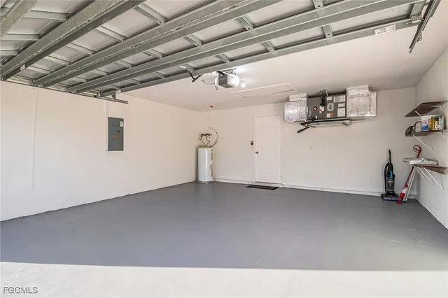 a view of a room with storage