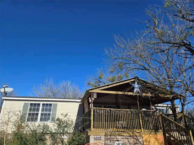 a view of balcony with door