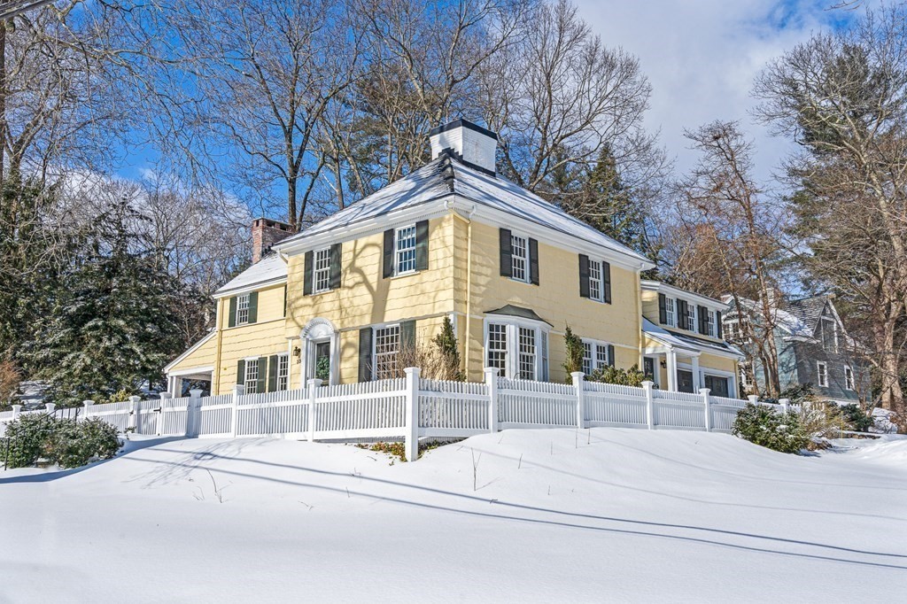 35 Sawyer Road Wellesley, MA 02481 - Photo 1 of 27 a view of a white house with a large trees