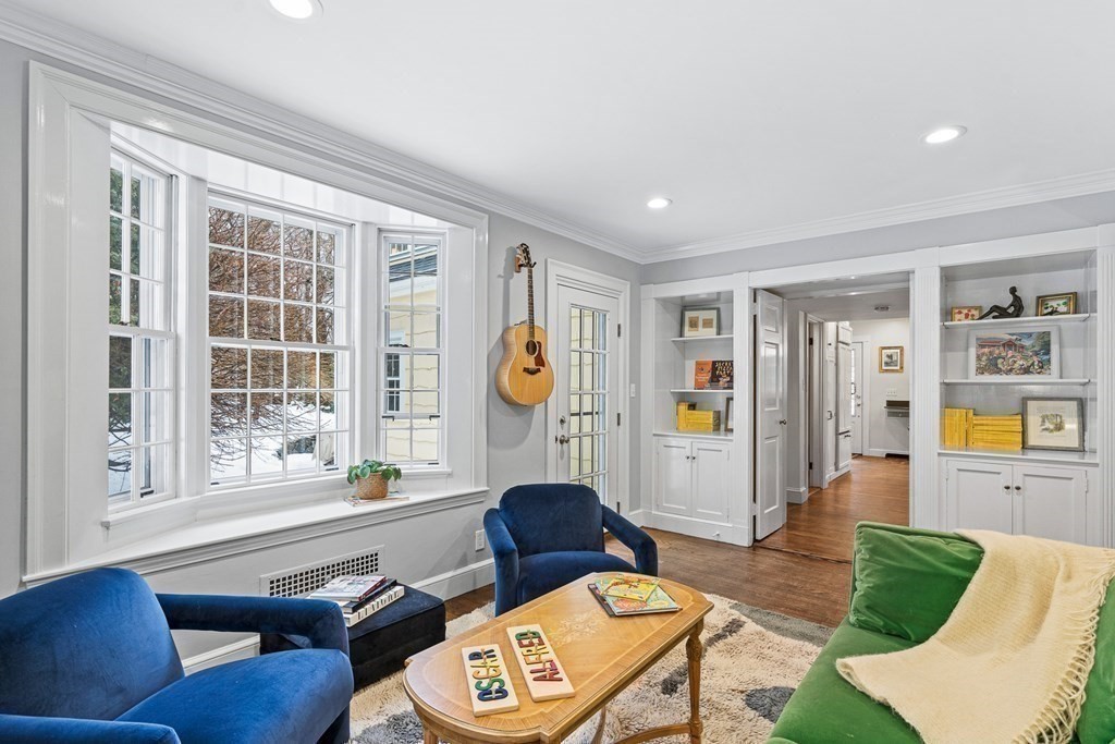35 Sawyer Road Wellesley, MA 02481 - Photo 13 of 27 a living room with furniture and wooden floor