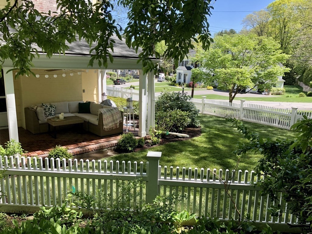 35 Sawyer Road Wellesley, MA 02481 - Photo 23 of 27 a garden view with a seating space