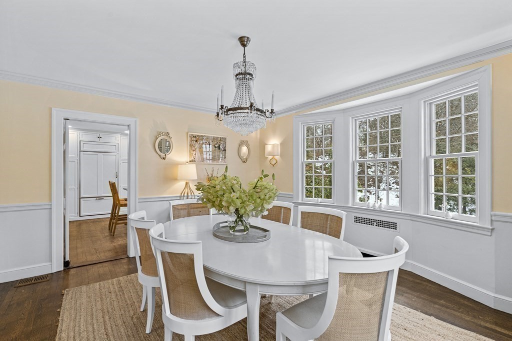 35 Sawyer Road Wellesley, MA 02481 - Photo 10 of 27 a view of a dining room with furniture window and wooden floor