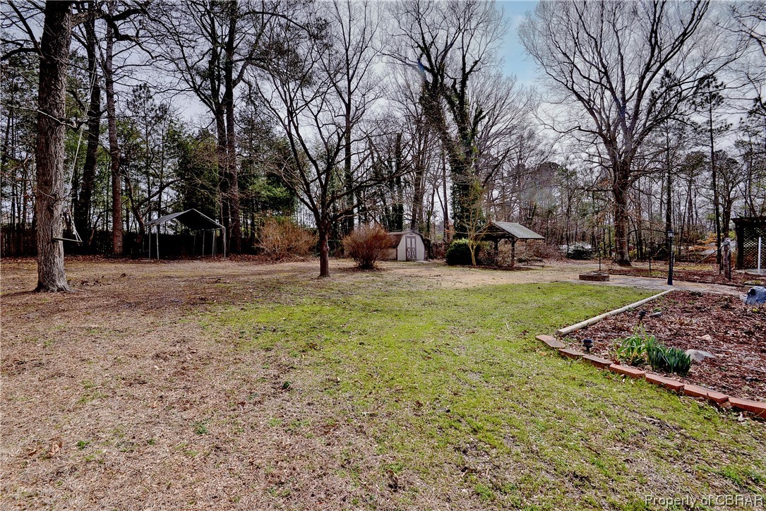 3159 Old Stage Road Toano, VA 23168 - Photo 36 of 44 View of large backyard from deck