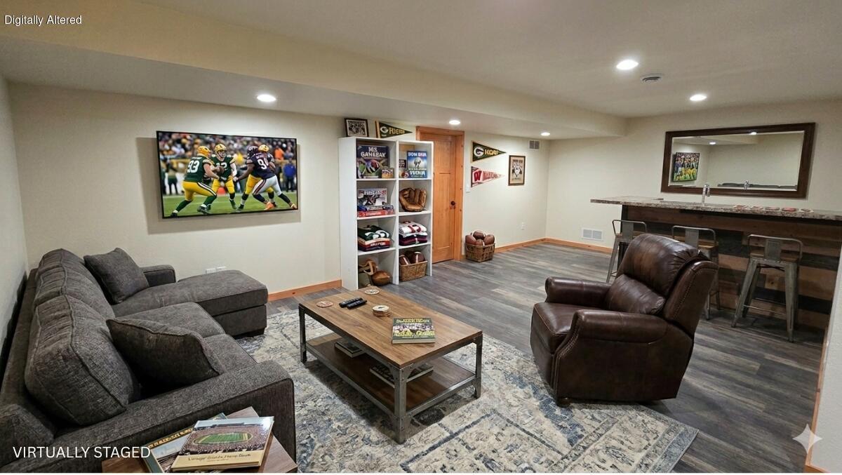 576 Trail Ridge Lane Plymouth, WI 53073 - Photo 28 of 46 VIRTUALLY STAGED Rec Room