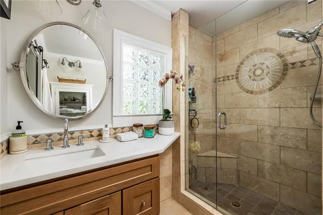 a view of a chairs and table in the patio
