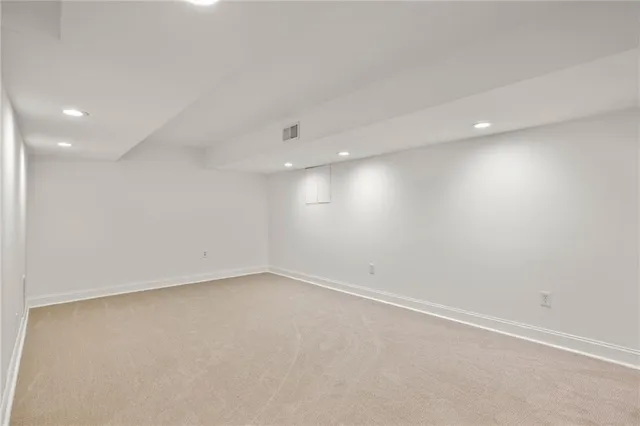 a house view with a garden space