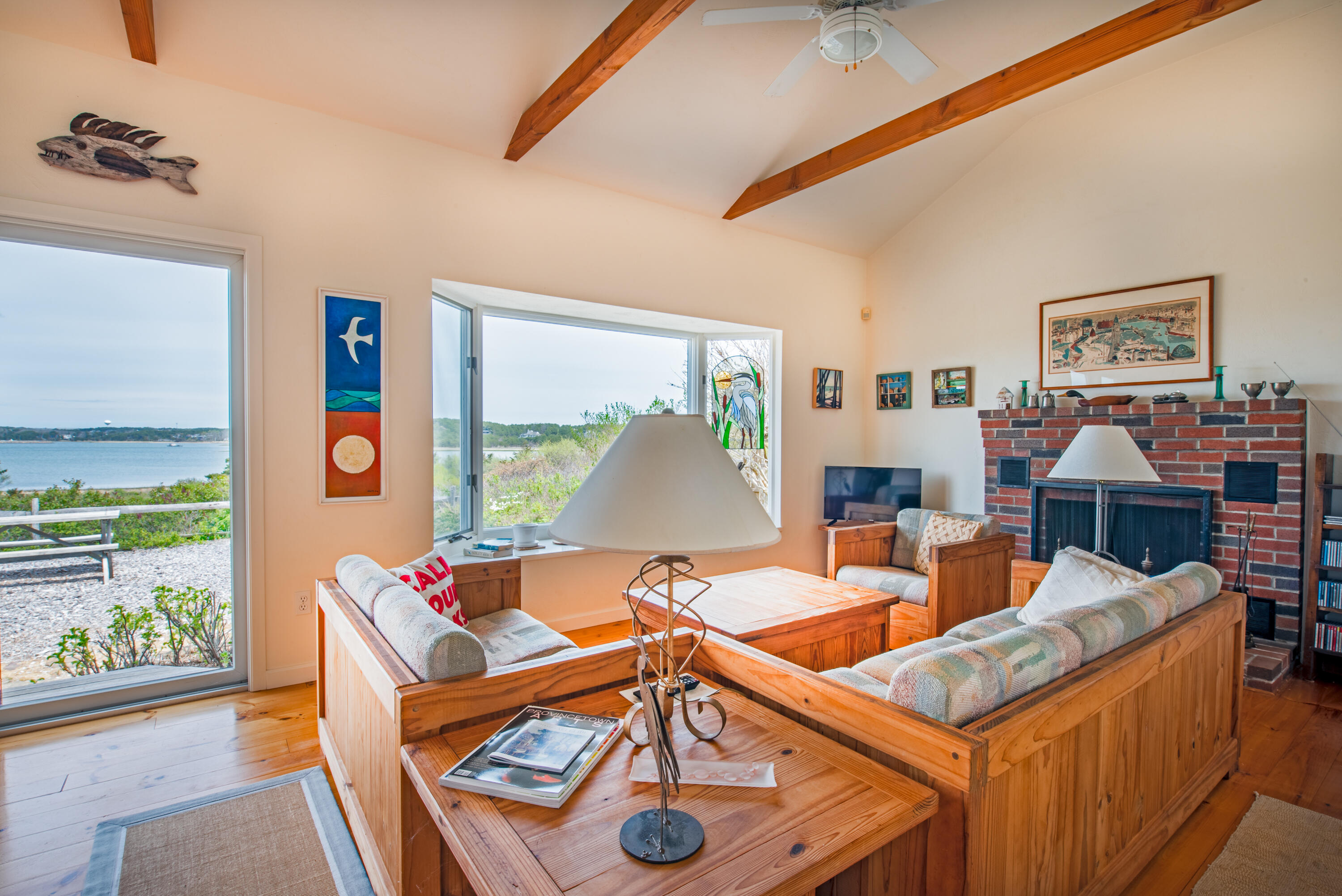 40 Ione Road Wellfleet, MA 02667 - Photo 14 of 30 a view of a living room and dining room