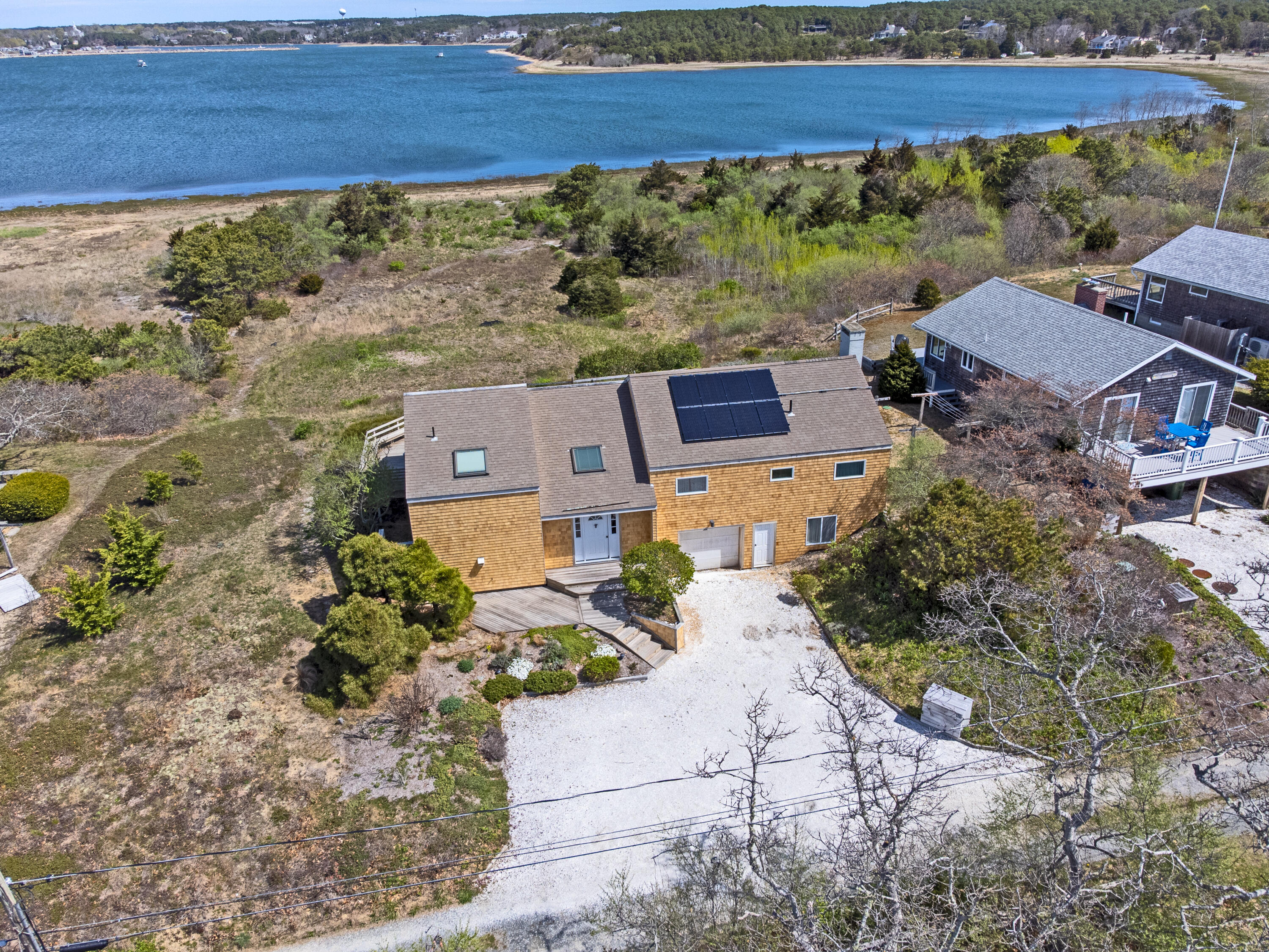 40 Ione Road Wellfleet, MA 02667 - Photo 2 of 30 an aerial view of a house with a yard