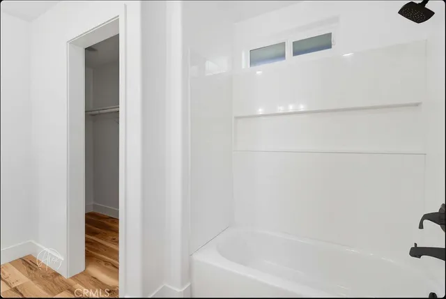 a small space with a fan