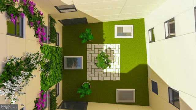 a flower garden view