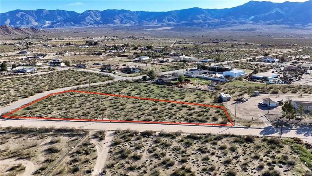 718 Clark Road Lucerne Valley, CA 92356 - Photo 4 of 10 Red boundary lines on pictures are an estimate and for marketing purposes only. Buyer to verify all aspects of this property including, but not limited to location, utilities, assessments, boundaries, usage, access, and zoning to satisfy themselves.