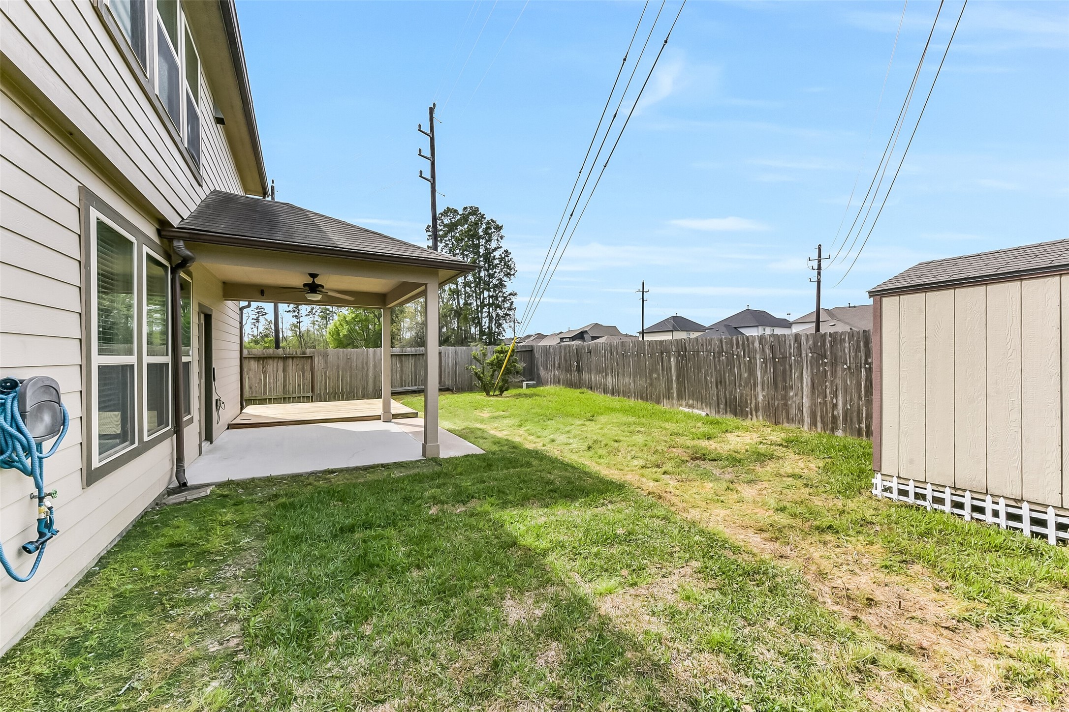 29418 Ridge Clearing Trail Spring, TX 77386 - Photo 31 of 37 a view of a backyard with a garden