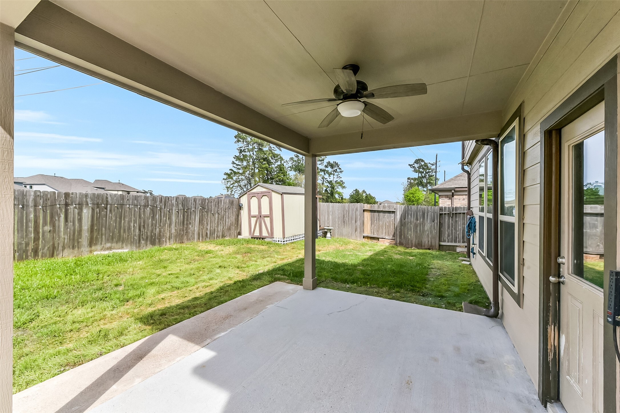 29418 Ridge Clearing Trail Spring, TX 77386 - Photo 32 of 37 a view of a porch with a backyard