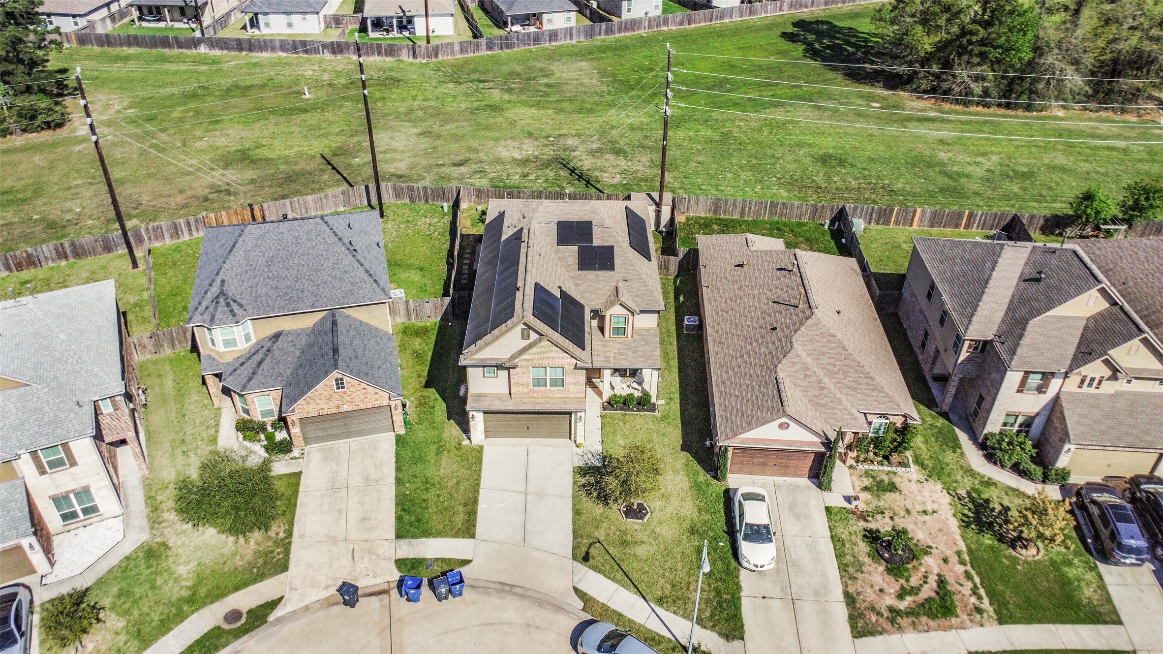 29418 Ridge Clearing Trail Spring, TX 77386 - Photo 36 of 37 an aerial view of a house with a yard basket ball court and outdoor seating