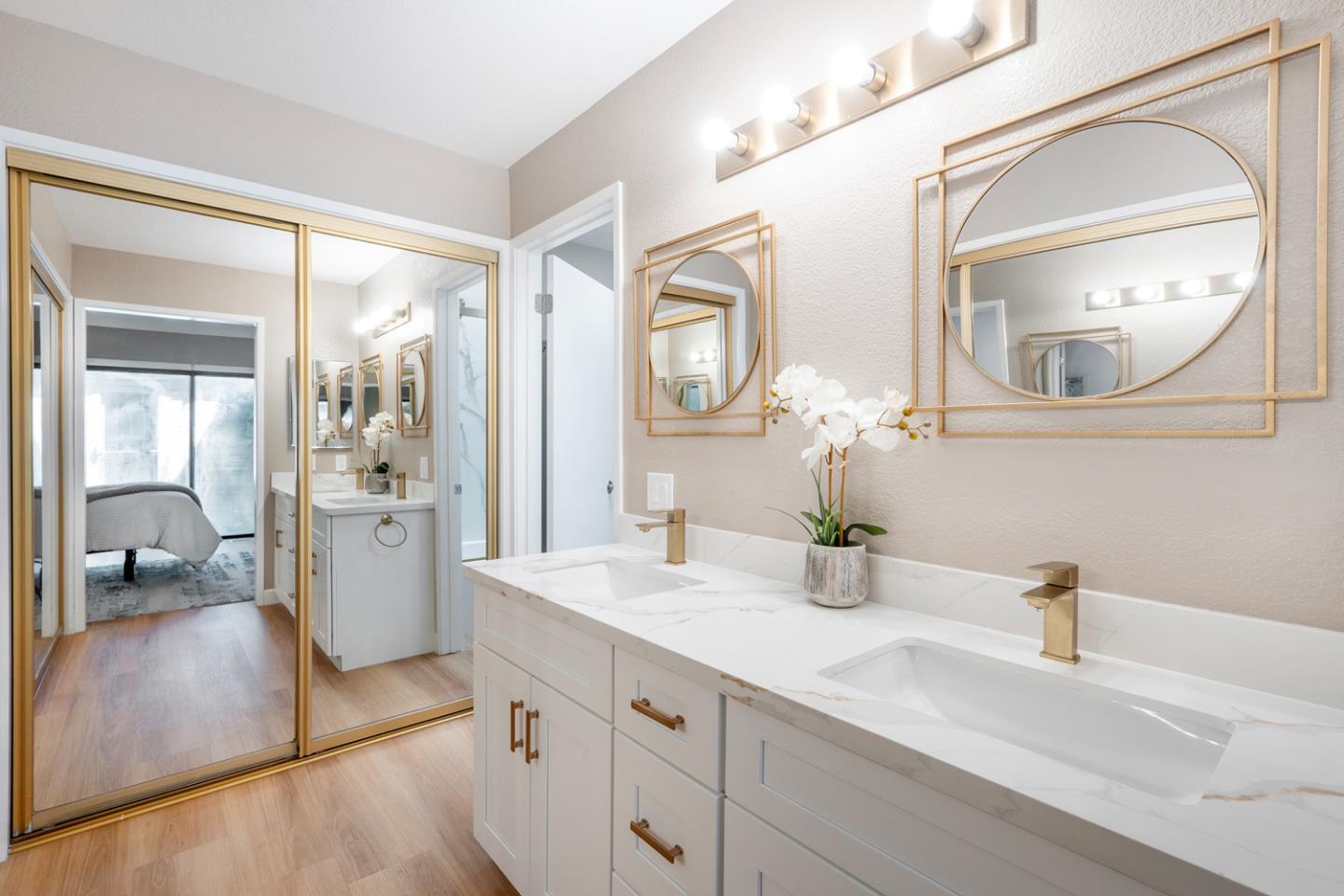 2153 Darnis Circle Morgan Hill, CA 95037 - Photo 16 of 33 a bathroom with a double vanity sink mirror and