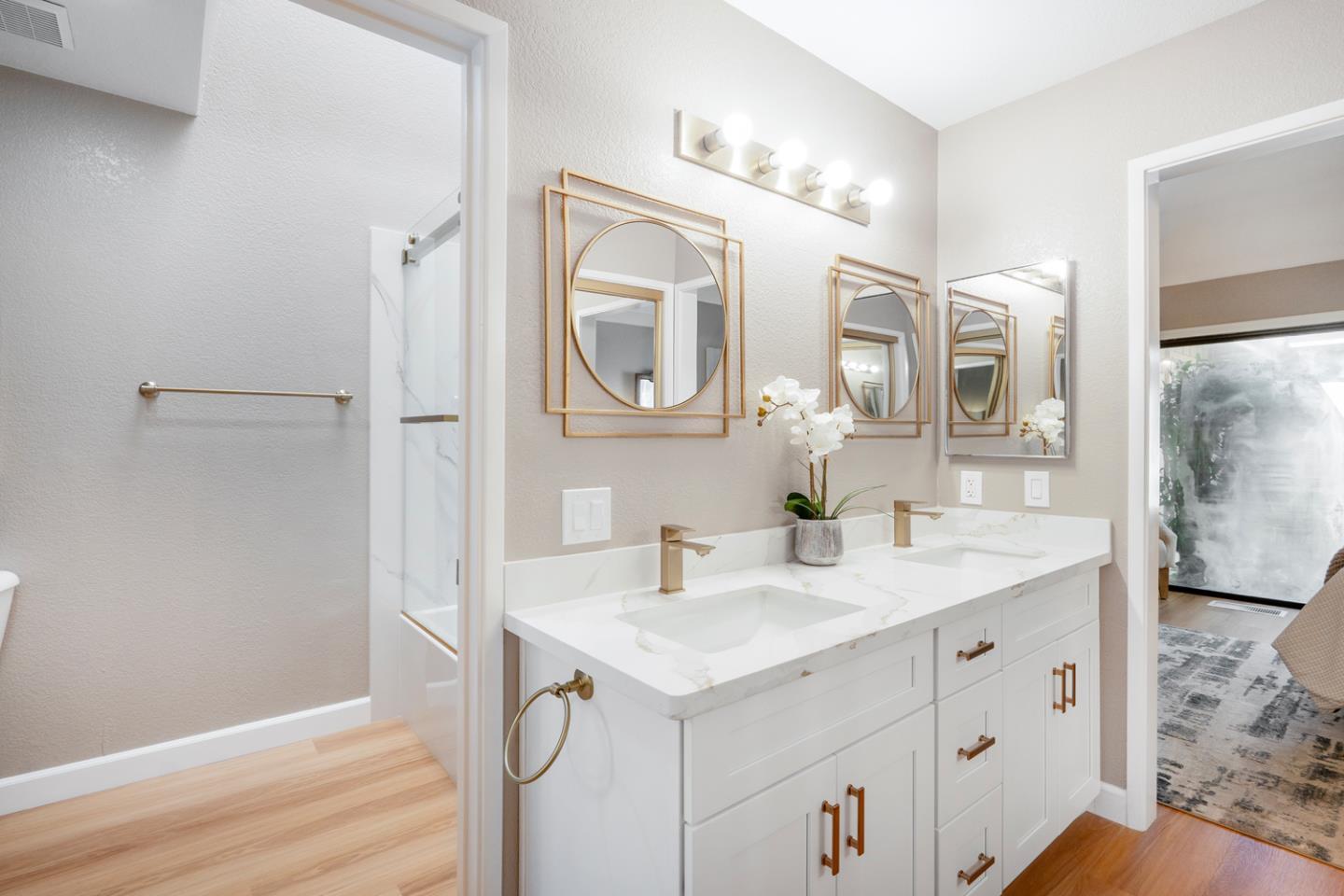 2153 Darnis Circle Morgan Hill, CA 95037 - Photo 17 of 33 a bathroom with a double vanity sink mirror and