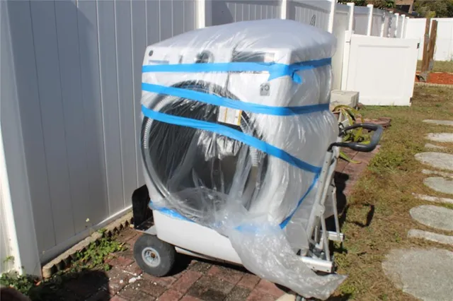 a close view of water heater room