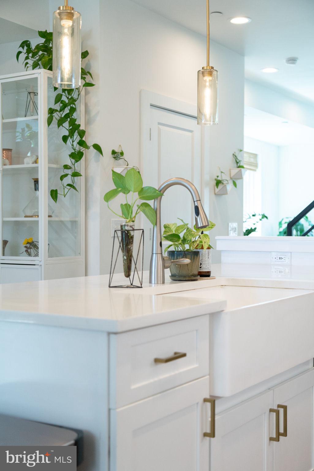 159 East Allen Street, Unit 1 Philadelphia, PA 19125 - Photo 16 of 45 a close view of sink and a potted plant on a counter