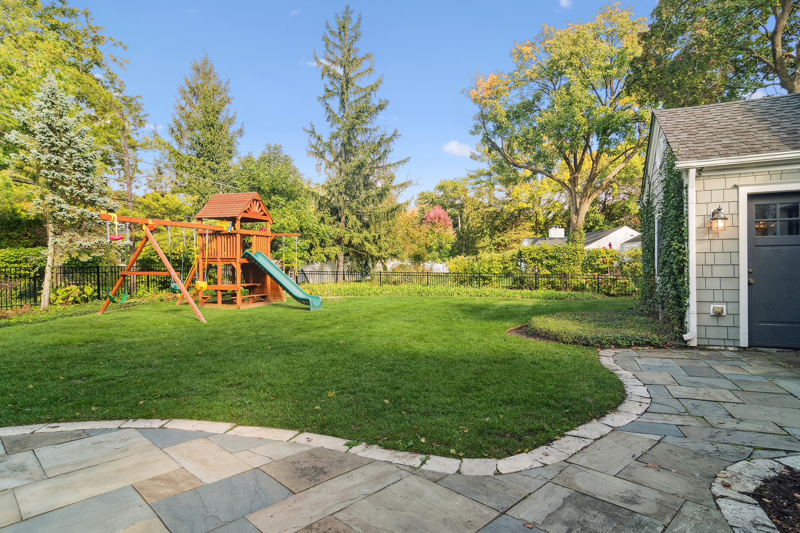 240 Elm Road Barrington, IL 60010 - Photo 54 of 56 a view of a backyard with a garden