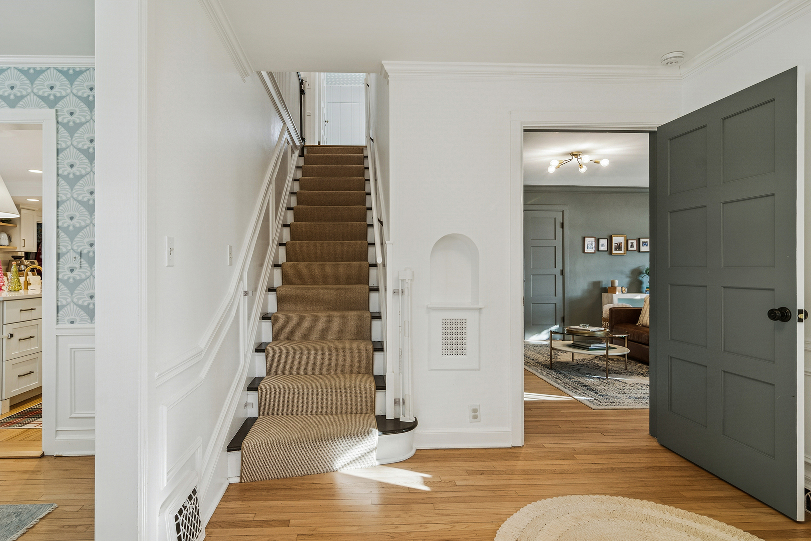 240 Elm Road Barrington, IL 60010 - Photo 6 of 56 a view of entryway and hall with wooden floor