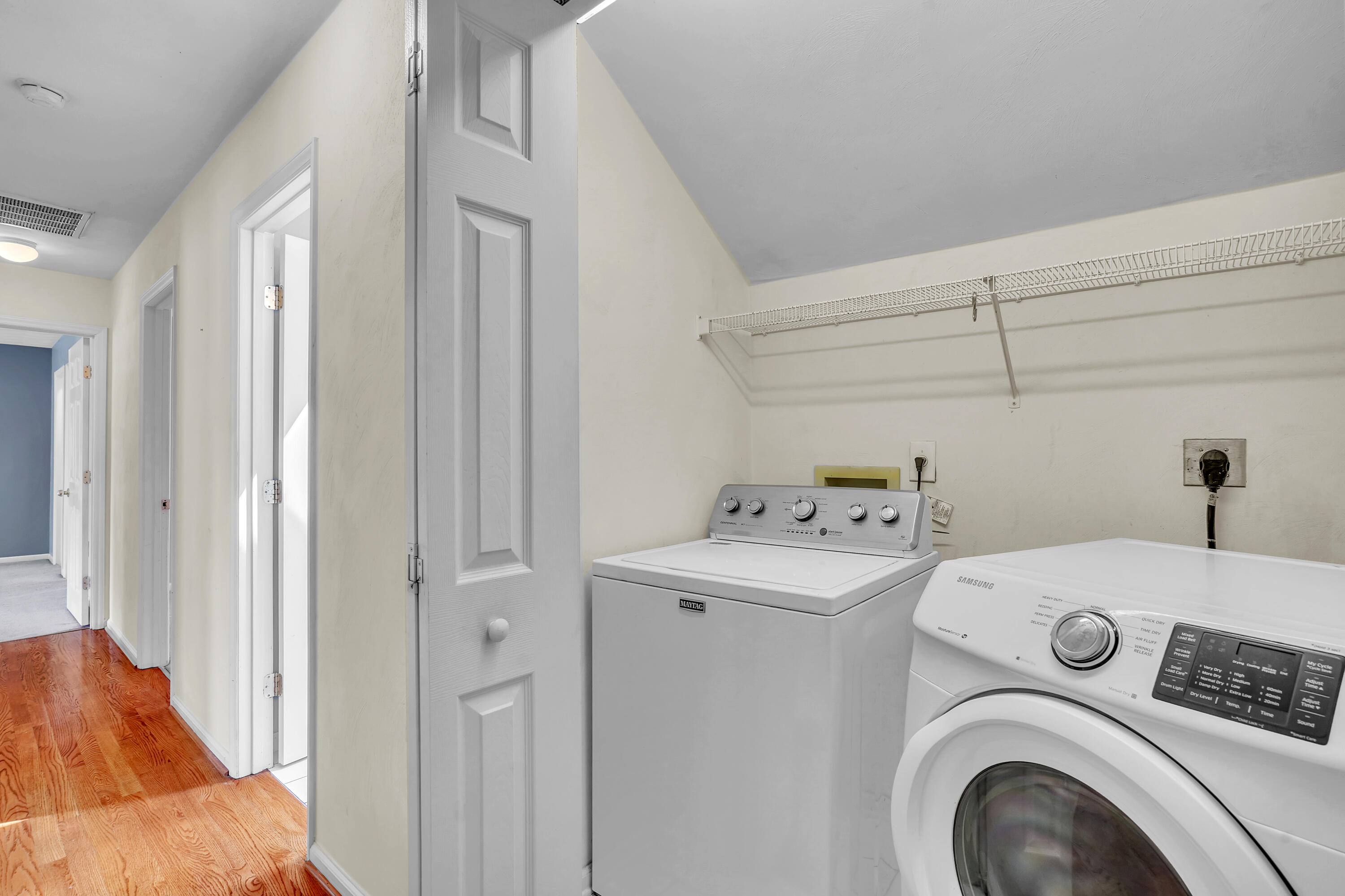 7607 Peebles Lane Roanoke, VA 24018 - Photo 25 of 57 a view of storage and utility room with washer and dryer