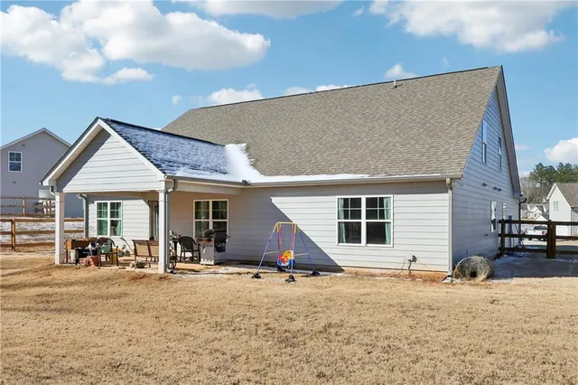 a view of a house with patio