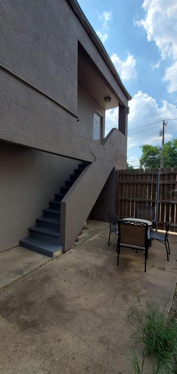 a view of outdoor space with seating