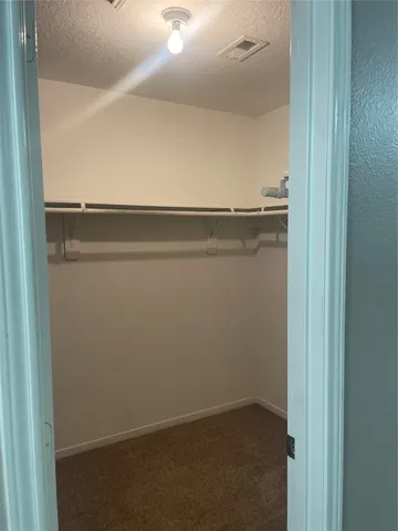 a close view of closet