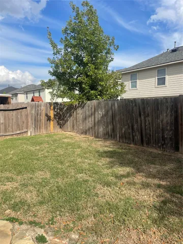 a backyard of a house
