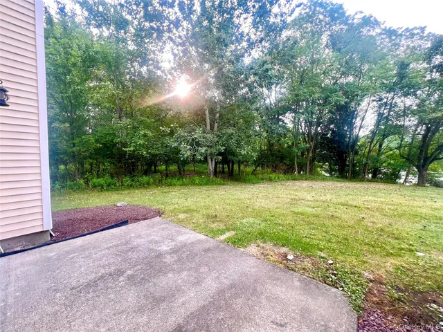 a view of outdoor space with deck and tree